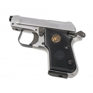 Страйкбольный пистолет WE Beretta 950 Jetfire хром, металл WE-CT002-SV-WE950